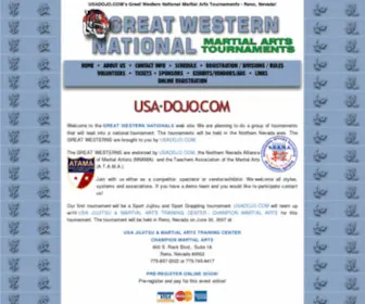 Greatwesternnationals.com(Search results in Martial Arts Events) Screenshot