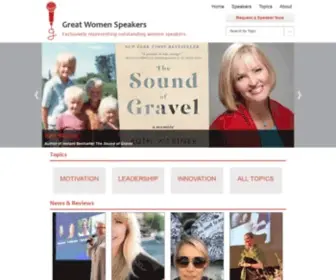 Greatwomenspeakers.com(Welcome) Screenshot