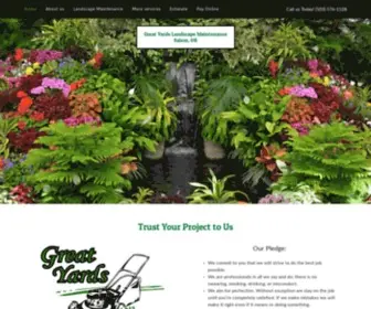 Greatyardslandscape.com(Residential & Commercial Landscape Maintenance & Cleanup) Screenshot