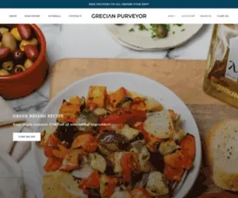 Grecianpurveyor.com(Discover The Finest Gourmet Foods Online From Greece) Screenshot