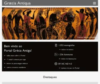 Greciantiga.org(Portal Graecia Antiqua) Screenshot