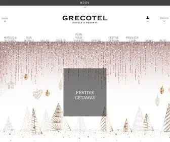 Grecotel.com(Luxury Hotels & Resorts in Greece) Screenshot