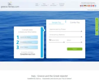 Greece-Ferries.com(Ferries to Greece Italy) Screenshot