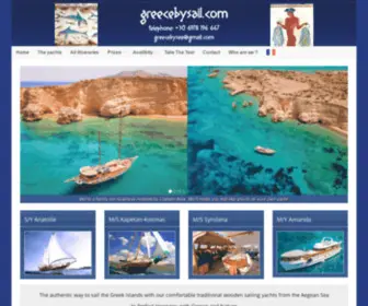 Greecebysail.com(Charter A Yacht Or Hire A Cabin) Screenshot