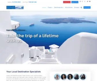 Greecemedtravel.com.au(Greece and Mediterranean Travel Centre) Screenshot