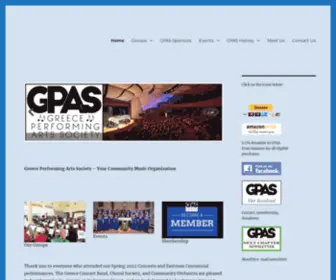 Greeceperformingarts.org(Greece Performing Arts Society) Screenshot