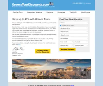 Greecetourdiscounts.com(Greece Tours) Screenshot