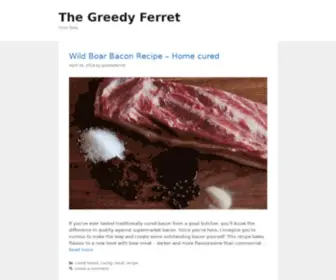 Greedyferret.com(Recipe blog) Screenshot