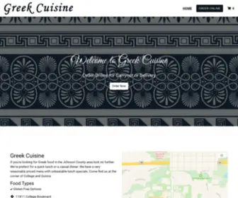 Greekcuisinerestaurant.com(Greek Cuisine) Screenshot