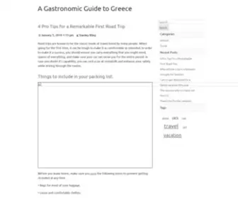 Greekgastronomer.com(A Gastronomic Guide to Greece) Screenshot