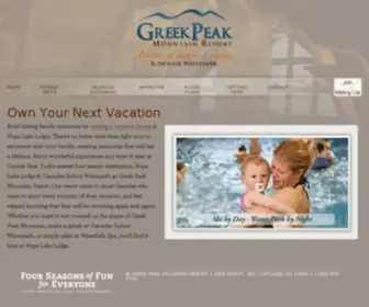 Greekpeakvacationownership.com(Greek Peak Vacation Ownership) Screenshot