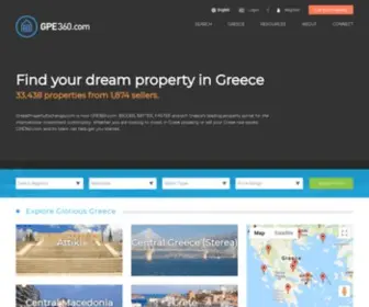 Greekpropertyexchange.com(Real Estate Greece) Screenshot