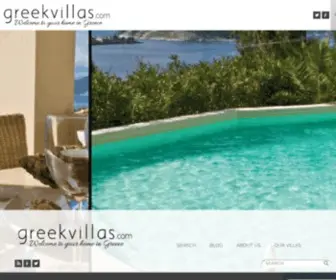 Greekvillas.com(Home) Screenshot