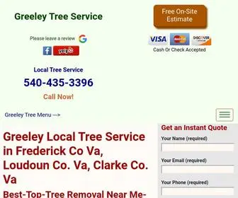 Greeleytree.com(#1 Local Tree Service in VA) Screenshot