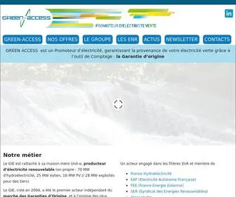 Green-Access.com(GREEN-ACCESS Promoteur d'électricité verte) Screenshot