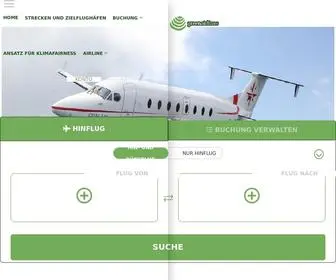 Green-Airlines.com(Klimafaire Flugtickets bei Green Airlines) Screenshot