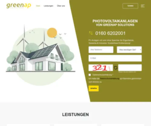 Green-AP.com(Photovoltaikanlagen von greenap SOLUTIONS) Screenshot