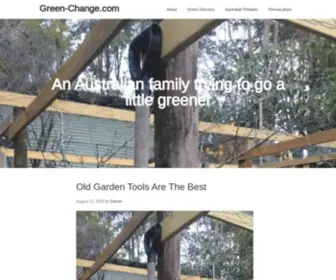 Green-Change.com(An Australian family trying to go a little greener) Screenshot