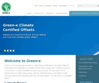 Green-E.org(Powering a renewable future) Screenshot