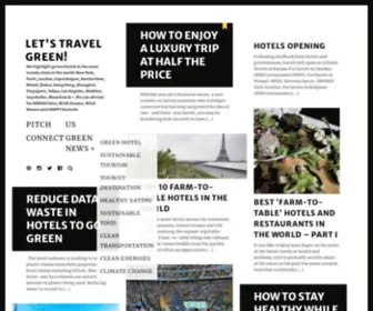 Green-Hotel.org(We highlight green hotels in the most trendy cities in the world) Screenshot