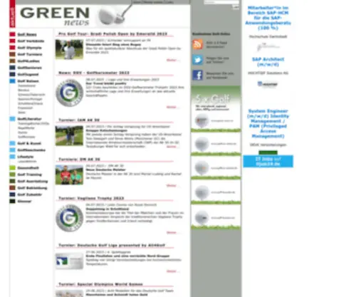 Green-News.eu(Golf News) Screenshot