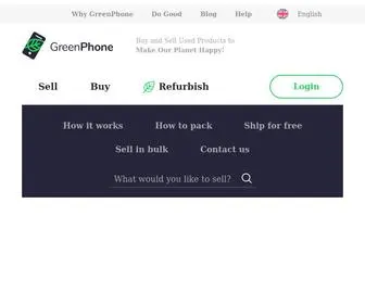 Green-Phone.com(Sell your Broken Cell Phones LCD Screens for Cash) Screenshot