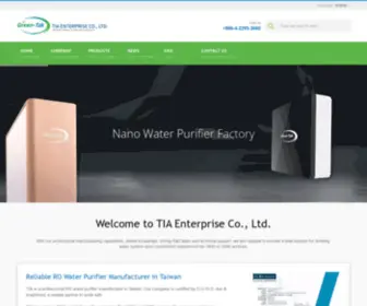 Green-Tak.com(Hydorgen water system and luxury water purifier manufacturer in Taiwan) Screenshot