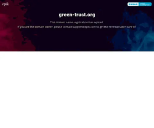 Green-Trust.org(Contact with domain owner) Screenshot