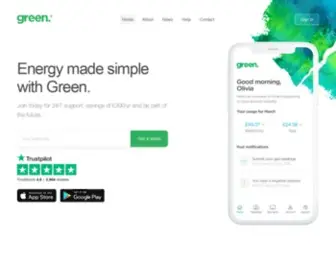 Green.energy(Tech-Focused Sustainable Energy Supplier) Screenshot