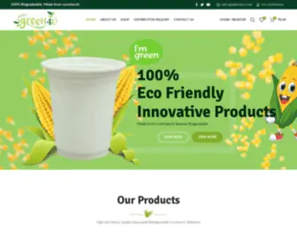 Green4U.in(Biogradeable Cornstarch Products) Screenshot