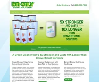 Greenacetone.com(Bio-Solv Green Cleaning Solvent) Screenshot