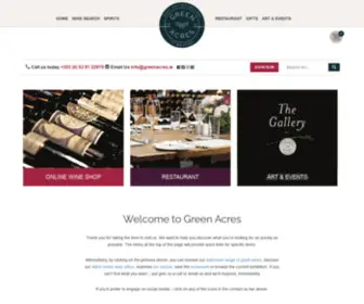 Greenacres.ie(Restaurants in Wexford I Wine Store) Screenshot