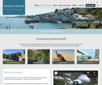 Greenacrescottages.co.uk(Self Catering Cottages at Par) Screenshot