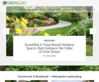 Greenacreslandscaping.com(Indianapolis Landscaping) Screenshot