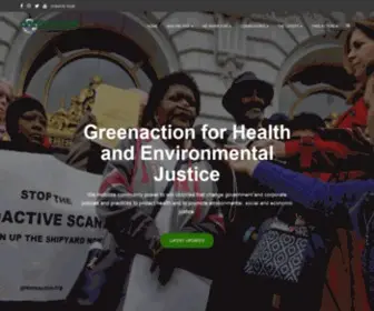 Greenaction.org(Greenaction for Health and Environmental Justice) Screenshot