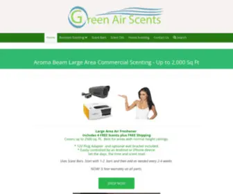 Greenairscents.com(Air Fresheners for Scent Marketing) Screenshot