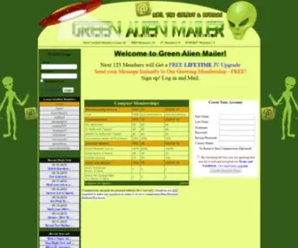 Greenalienmailer.com(Green Alien Mailer) Screenshot