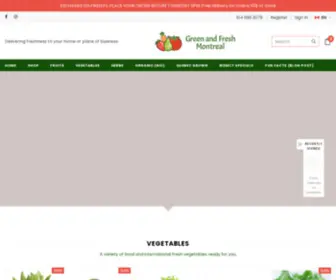 Greenandfreshmontreal.ca(Green and Fresh Montreal) Screenshot