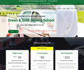 Greenandgolddriving.com.au(Best Driving School in Blacktown) Screenshot
