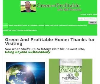 Greenandprofitable.com(Yes, going green is good for the planet) Screenshot