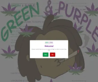 Greenandpurplesmokeshop.com(Greenandpurplesmokeshop) Screenshot