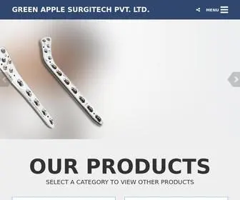 Greenapplesurgitech.com(Green Apple Surgitech Pvt) Screenshot