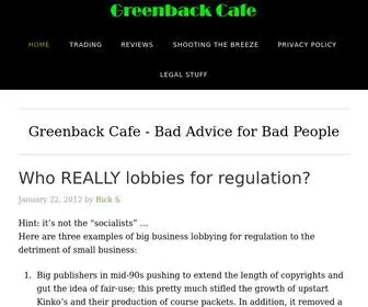 Greenbackcafe.com(Greenback Cafe) Screenshot