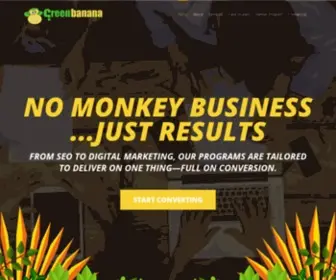 Greenbananaseo.com(Pay Per Performance SEO Company) Screenshot