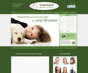 Greenbankanimalhosp.com(Greenbank Animal Hospital) Screenshot