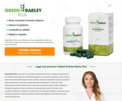 Greenbarleyplus.it(Green Barley Plus) Screenshot