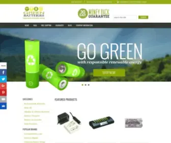 Greenbatteries.com(Rechargeable Batteries) Screenshot