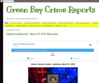 Greenbaycrimereports.com(Green Bay Crime Reports) Screenshot