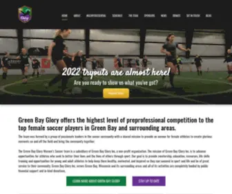 Greenbayglory.com(Green Bay Glory Soccer) Screenshot