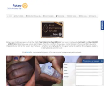 Greenbayrotary.org(Rotary Club of Green Bay) Screenshot